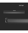 141cm Antrasitt 23W lineær LED vegglampe, RA90 - IP65, 2875lm, 4000K