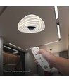 120W 3D Designer taklampe - 51x50cm, dimbar, 3-i-1 CCT, inkl. fjernkontroll