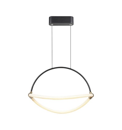 12W LED pendellampe - Ø40cm, sort, 1,5m wire, inkl. lyskilde