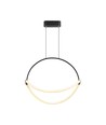 60cm 16W LED pendel - 1,5m wire, sort kropp, 3000K, 1920lm