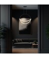 60cm 16W LED pendel - 1,5m wire, sort kropp, 3000K, 1920lm