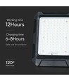 10W LED lyskaster med solcelle - 4000K, 3.7V, IP65, inkl. solcellepanel og batteri