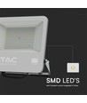 100W LED lyskaster, Samsung LED chip - 100lm/W, IP65, sort, kald hvit, utendørs
