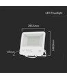 100W LED lyskaster med Samsung LED chip - 100lm/W, IP65, 4000K, sort kabinett, utendørs
