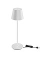 1,5W LED bordlampe, touch dimbar - 5V, IP54, 3000K, sand hvit, trådløs lading, oppladbar