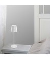 1,5W LED bordlampe, touch dimbar - 5V, IP54, 3000K, sand hvit, trådløs lading, oppladbar