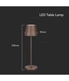 1,5W LED - Bordlampe, Touch, Dimbare, 3000K, IP54, Sand Cortenfarget Hus