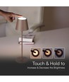 1,5W LED - Bordlampe, Touch, Dimbare, 3000K, IP54, Sand Cortenfarget Hus