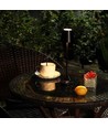 1,5W LED bordlampe, oppladbar - 3000K, IP54, touch dimbar, sand sort, inkl. trådløs lading