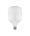 E27 30W LED pære - T100, 6500K, hvit plast, Ø10cm