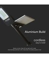 50W Hybrid LED gatelykt med solcelle - 4000lm, IP65, 4000K, 50.000mAh batteri