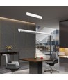 36W LED lysskinne til oppheng - 3-i-1 CCT, Samsung LED, 120cm, sort/hvit, inkl. wireoppheng