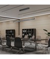 36W LED lineær pendel med Samsung LED - Matt grå, 120cm, CCT, 3-i-1 farge, IP20