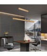 36W LED lysskinne til oppheng - 2880lm, CCT, grå, inkl. wireoppheng