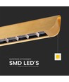 36W LED lysskinne til oppheng - 2880lm, CCT, grå, inkl. wireoppheng