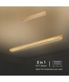 36W LED lysskinne til oppheng - 2880lm, CCT, grå, inkl. wireoppheng