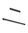 36W LED lineært pendelarmatur - CCT, sort, 2880lm, inkl. wireoppheng