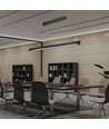 36W LED lineært pendelarmatur - CCT, sort, 2880lm, inkl. wireoppheng