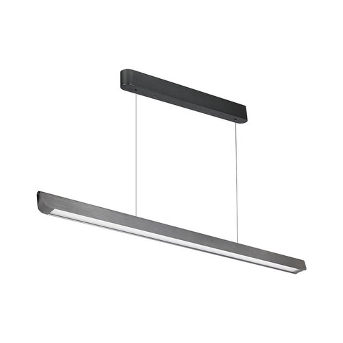 36W LED lineært pendel armatur, 3IN1 CCT - 2880lm, matt grå, Samsung LED, inkl. wireoppheng