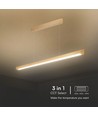 36W Lineær Hengelampe - LED Samsung, Diffusor Pladetype 3in1, Gull