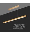 36W Lineær Hengelampe - LED Samsung, Diffusor Pladetype 3in1, Gull