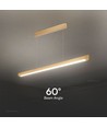 36W Lineær Hengelampe - LED Samsung, Diffusor Pladetype 3in1, Gull