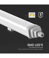 150cm 48W vanntett komplett LED-armatur - Samsung, IP65, 6500K
