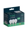 3 stk. E14 4,5W LED kronepære - P45, 4000K, erstatter 40W