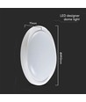 60W LED taklampe med fjernkontroll - Ø49,2cm, dimbar, 3-i-1 CCT, 100lm/W, nattlys funksjon