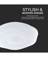 60W Designer LED taklampe med fjernkontroll - 6000lm, dimbar, 3-i-1 CCT, inkl. lyskilde