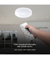 60W LED designer taklampe med fjernkontroll - 6000lm, dimbar, 3-i-1 CCT, hvit cover