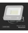 30W LED lyskaster, Samsung LED chip - Sort, 3000K, 1m ledning, IP65 utendørs