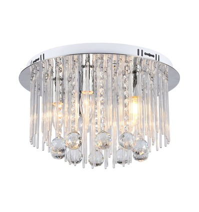 LED Designer Taklampe - Krystallampe, Klar, Sokkel E14