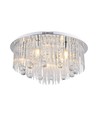 Ø60cm LED Designer krystall taklampe - E14 fatning, klart glass, IP20 innendørs