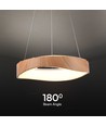 18W LED pendel i trediagn - 2100lm, Ø40cm, 3000K, inkl. lyskilde