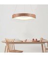 25W LED designer pendel i tre - Ø50cm, 3000K, hvit kropp, inkl. lyskilde