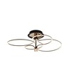 36W LED designer pendel - 4150lm, 3000K, gull og sort, taklampe