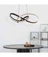 40W LED designer pendellampe, Ø60cm - 3-i-1 CCT, 4800lm, sort, IP20