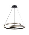 60cm 40W designer pendel - 120lm/W, sort, justerbar høyde, metall, inkl. lyskilde