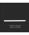 10W LED Designer pendel - Svart/hvit, 1300lm, 3000K, moderne design