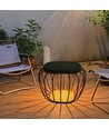 1W Solara designer hage/bordlampe - Solcelle, IP44, 120lm, 3000K+6000K, grå, lanterneformet