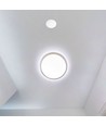 360° tilstedeværelsessensor for tak - IP65, 3m rekkevidde, hvid, justerbar timer og lux