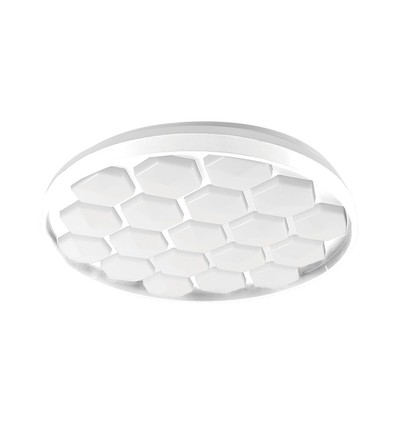60W Designer Domelight taklampe - Ø49cm, 6000lm, dimbar, inkl. fjernkontroll, bikube cover