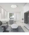 60W Designer Domelight taklampe - Ø49cm, 6000lm, dimbar, inkl. fjernkontroll, bikube cover