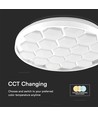 60W Designer Domelight taklampe - Ø49cm, 6000lm, dimbar, inkl. fjernkontroll, bikube cover