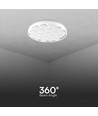 60W Designer Domelight taklampe - Ø49cm, 6000lm, dimbar, inkl. fjernkontroll, bikube cover