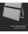 500W LED lyskaster med Samsung chip - 135lm/W, IP65, sort, utendørs, 67500lm