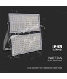 500W LED lyskaster med Samsung chip - 135lm/W, IP65, sort, utendørs, 67500lm