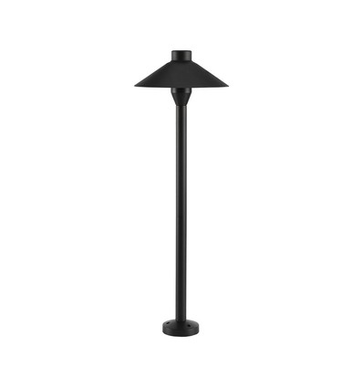 7W Hage lampe på spyd - Samsung Chip, 3000K, svart hus, IP65