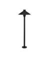 7W Hage lampe på spyd - Samsung Chip, 3000K, svart hus, IP65
